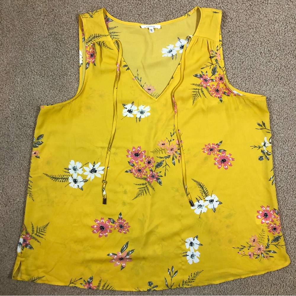 Maurice’s V-neck Blouse Yellow XL